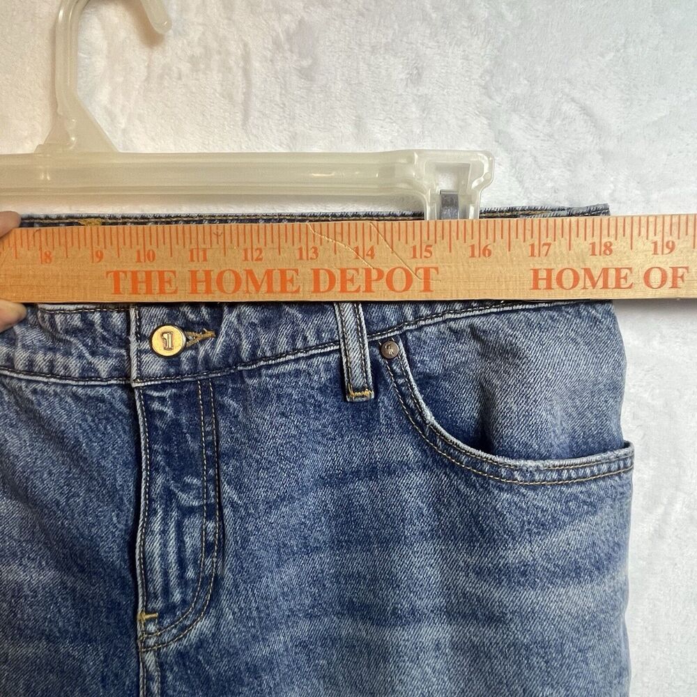 Anthropologie Pilcro & Letterpress Hyphen Fringe Hippie Crop Jeans Sz 31 Petite - Picture 11 of 12
